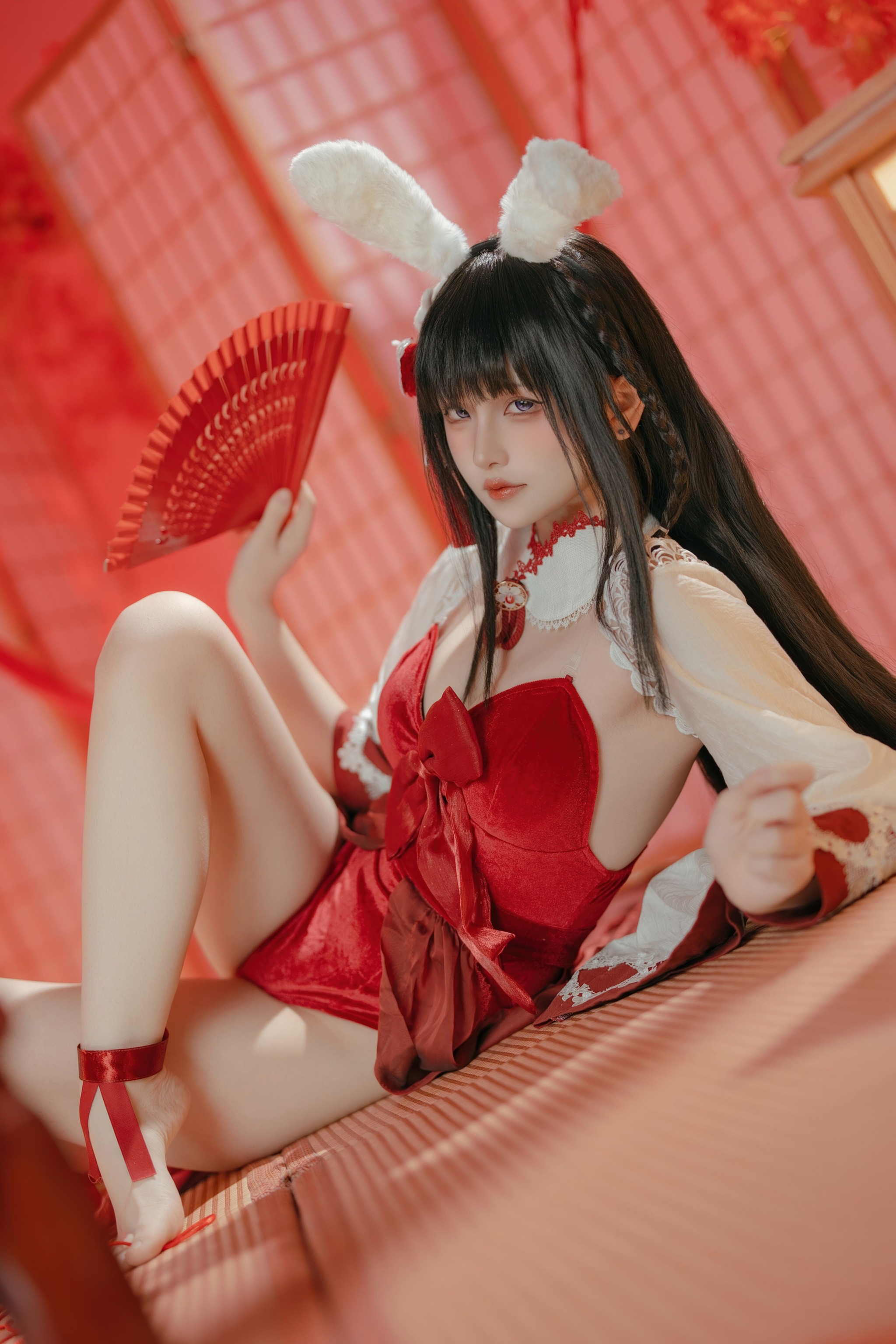 屿鱼 - NO.086 碧蓝航线 大山·祈愿的巫女兔[58P]-XikXak